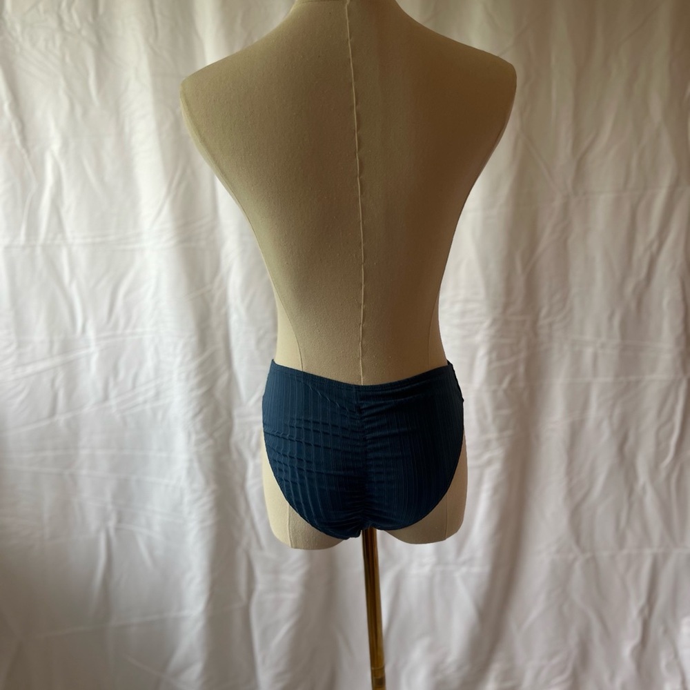 Navy Blue High-Waisted Bikini Bottom